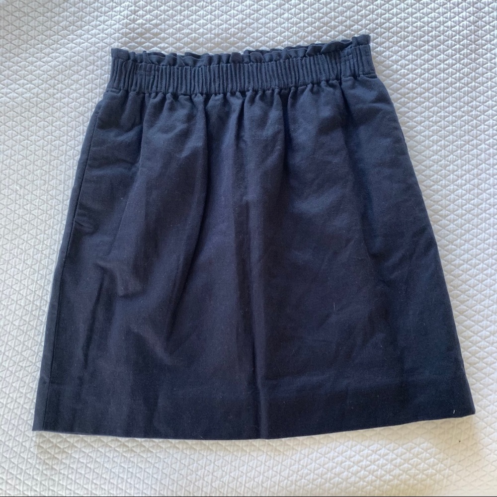 J. Crew Factory Sidewalk Skirt • Linen Blend Navy - Picture 1 of 9